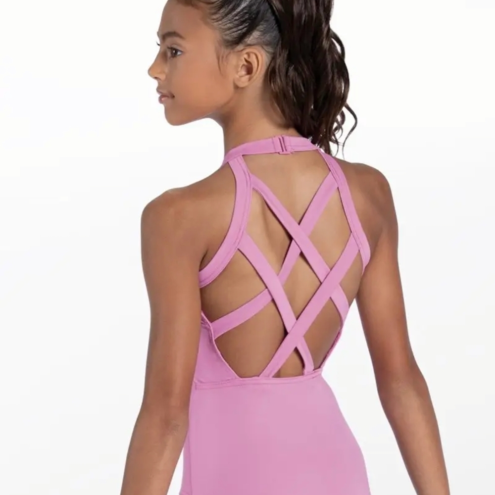 Balera Lilac Strappy Back Leotard